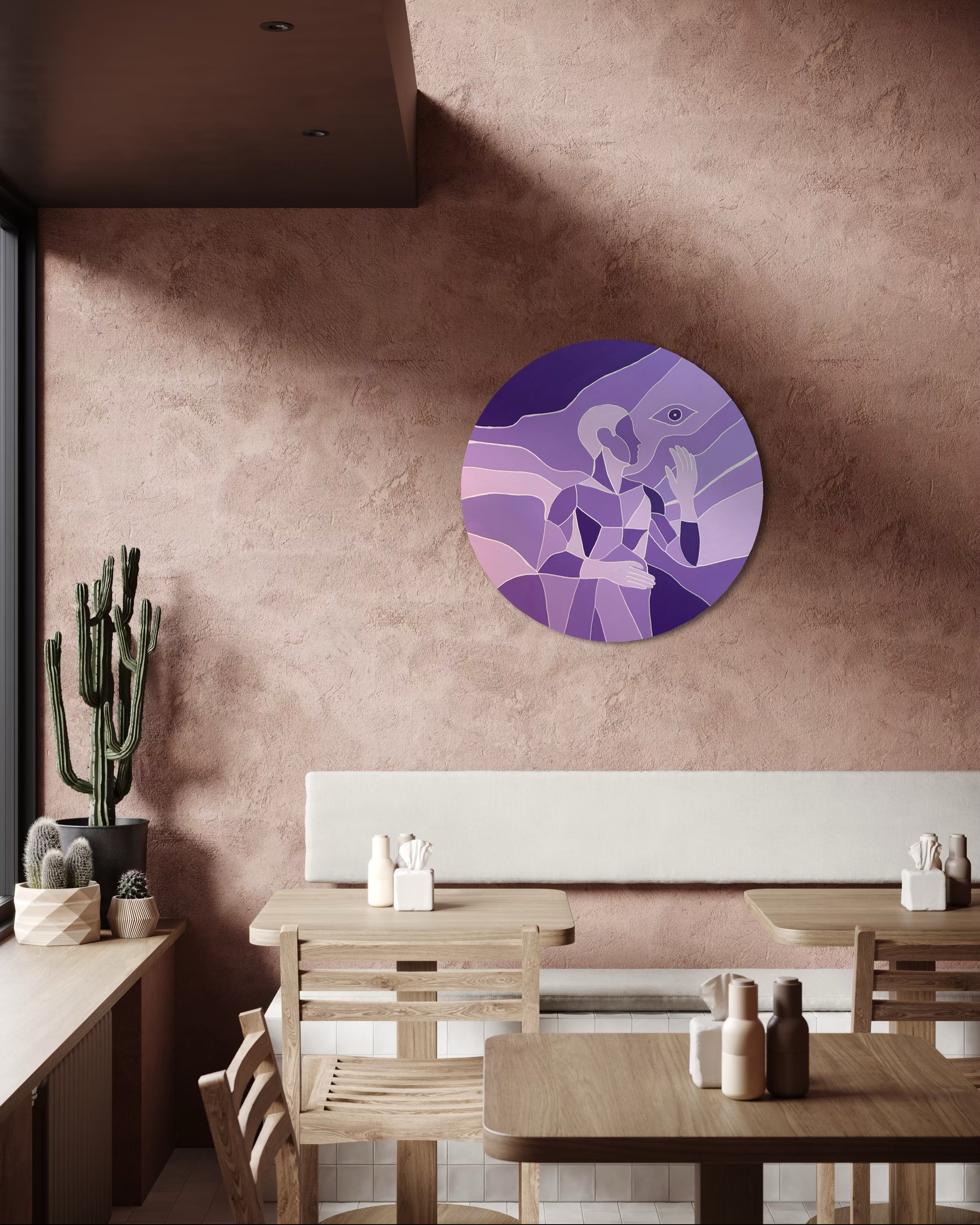 Echoes of Stillness - Tondo Tablo | 80cm