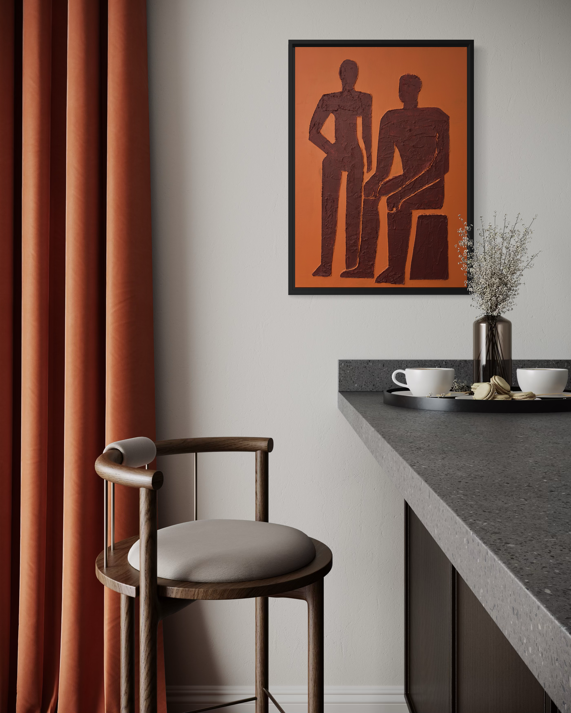 Void Form – Encounter | 50×70 Cm