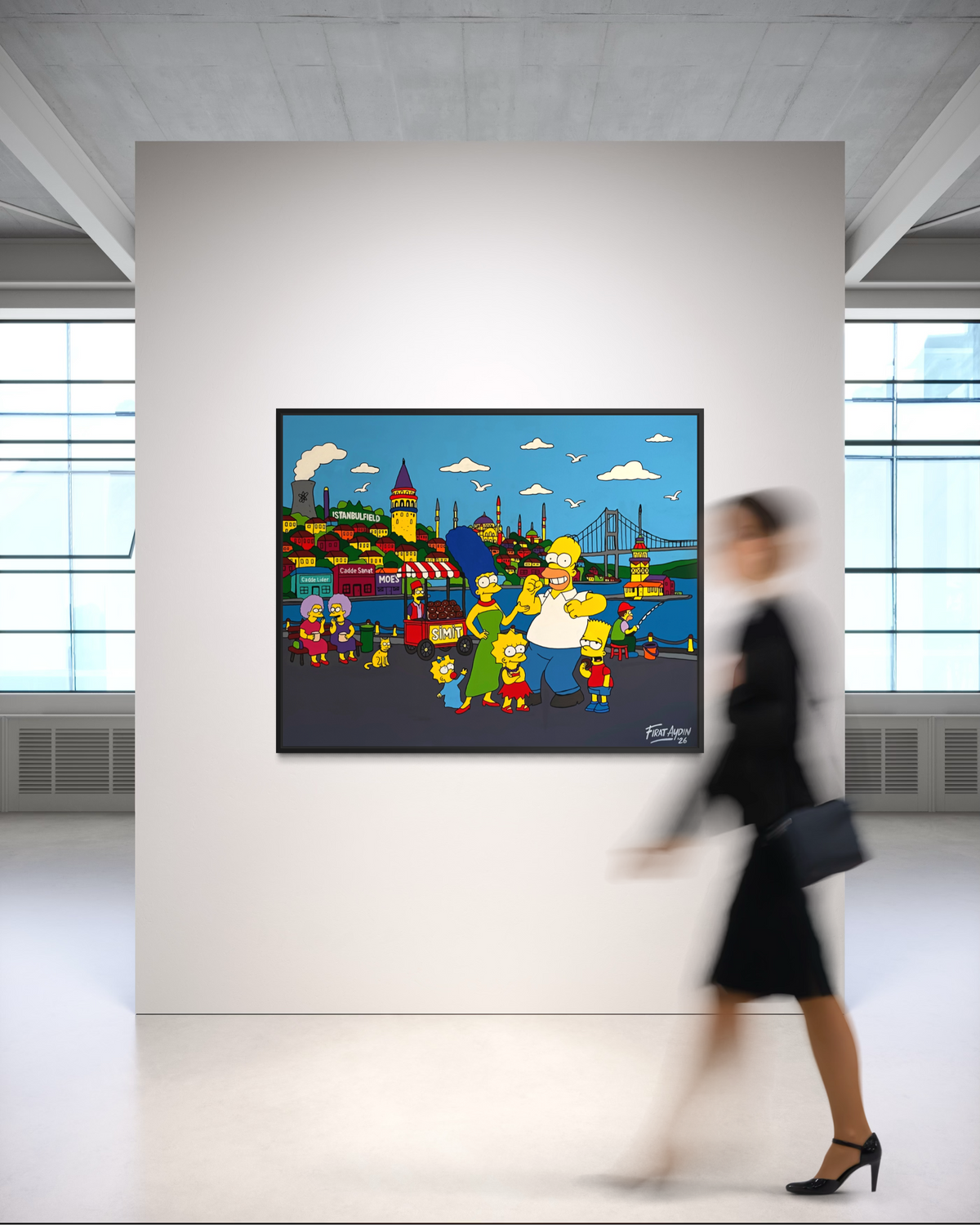 The Hacked City: Istanbulfield – Simpsons Tablo | 120x150cm