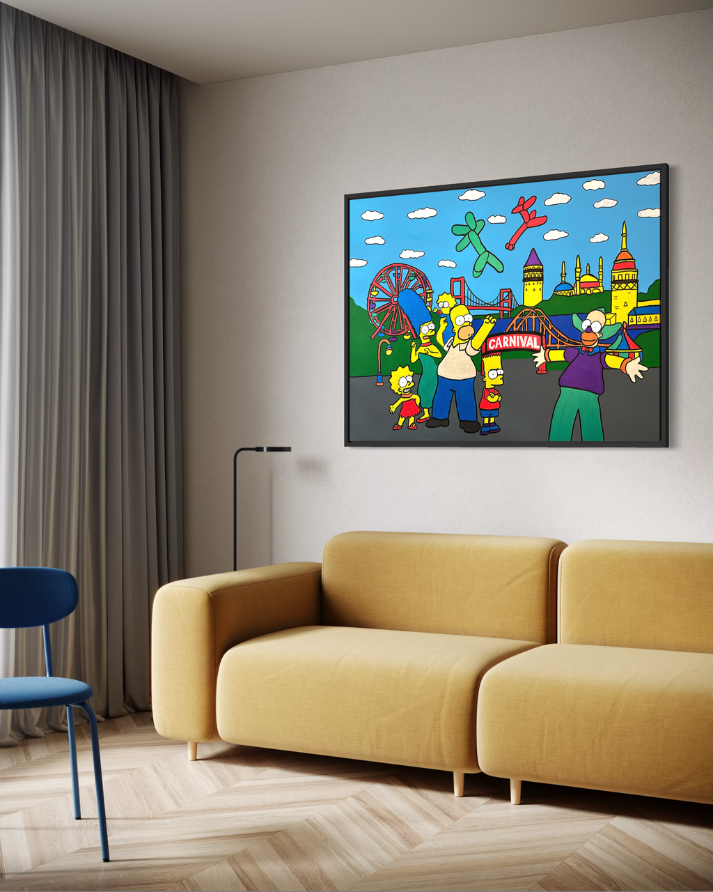 The Hacked City: Istanbulfield - Unauthorized Carnival | 100x130 Cm