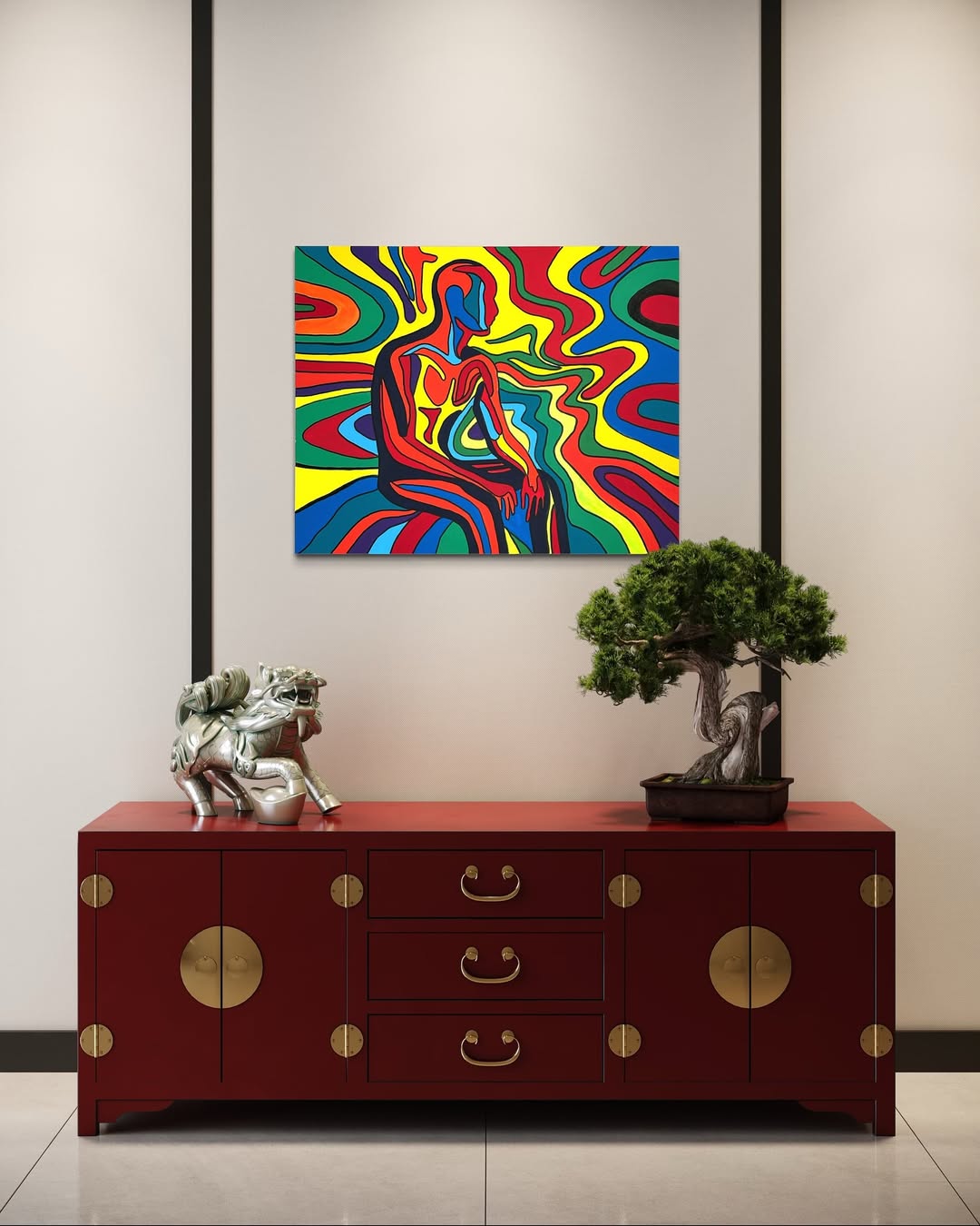 Echoes In The Flow Tablo | 80x100cm