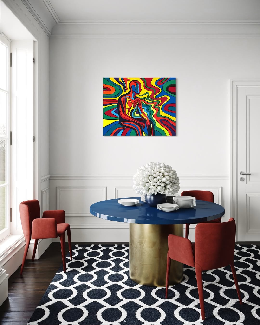 Echoes In The Flow Tablo | 80x100cm