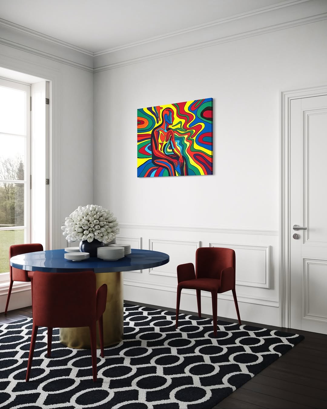 Echoes In The Flow Tablo | 80x100cm