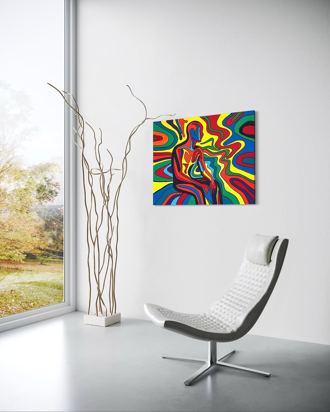 Echoes In The Flow Tablo | 80x100cm