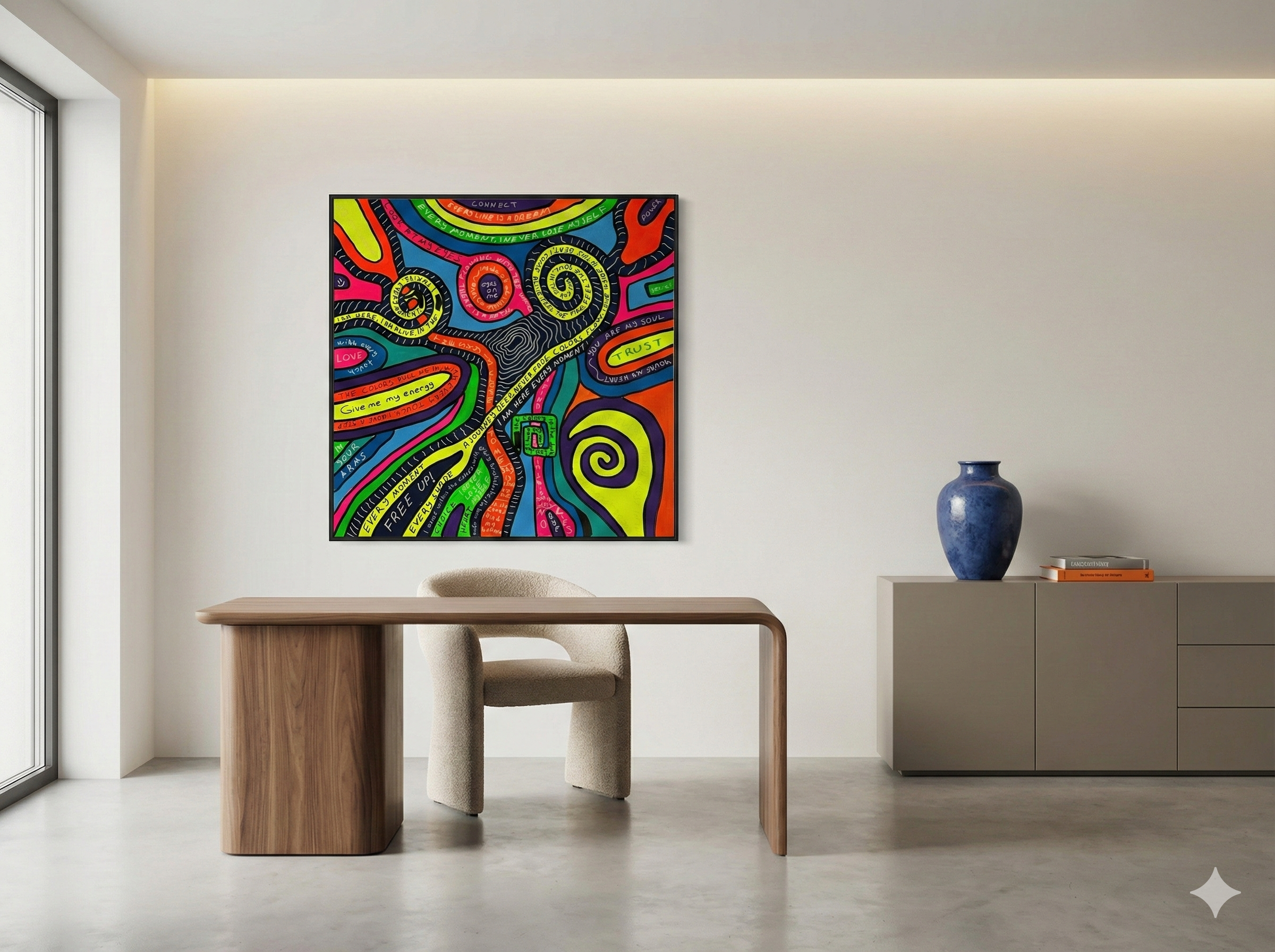 Lost Control Tablo | 80x80cm