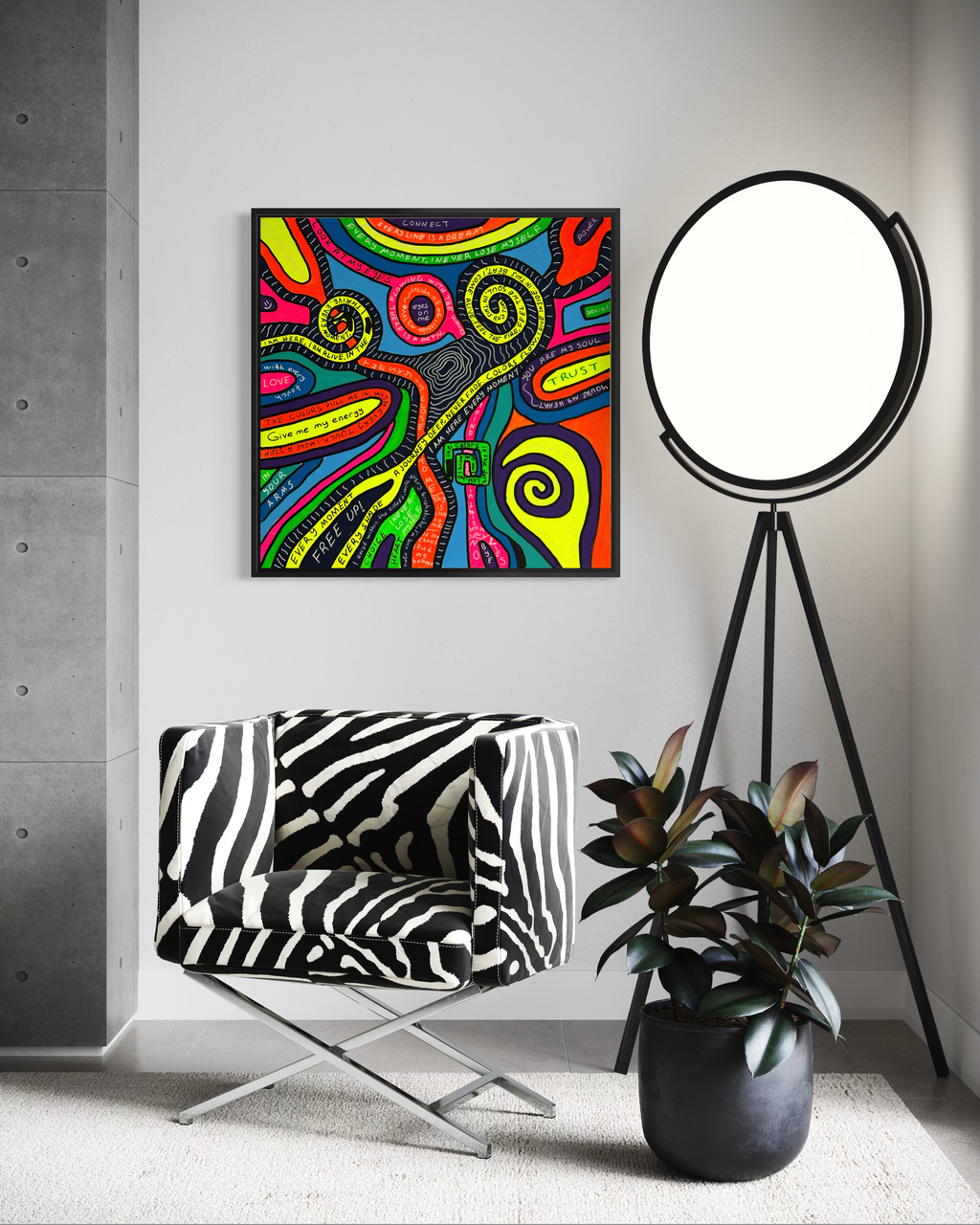 Lost Control Tablo | 80x80cm