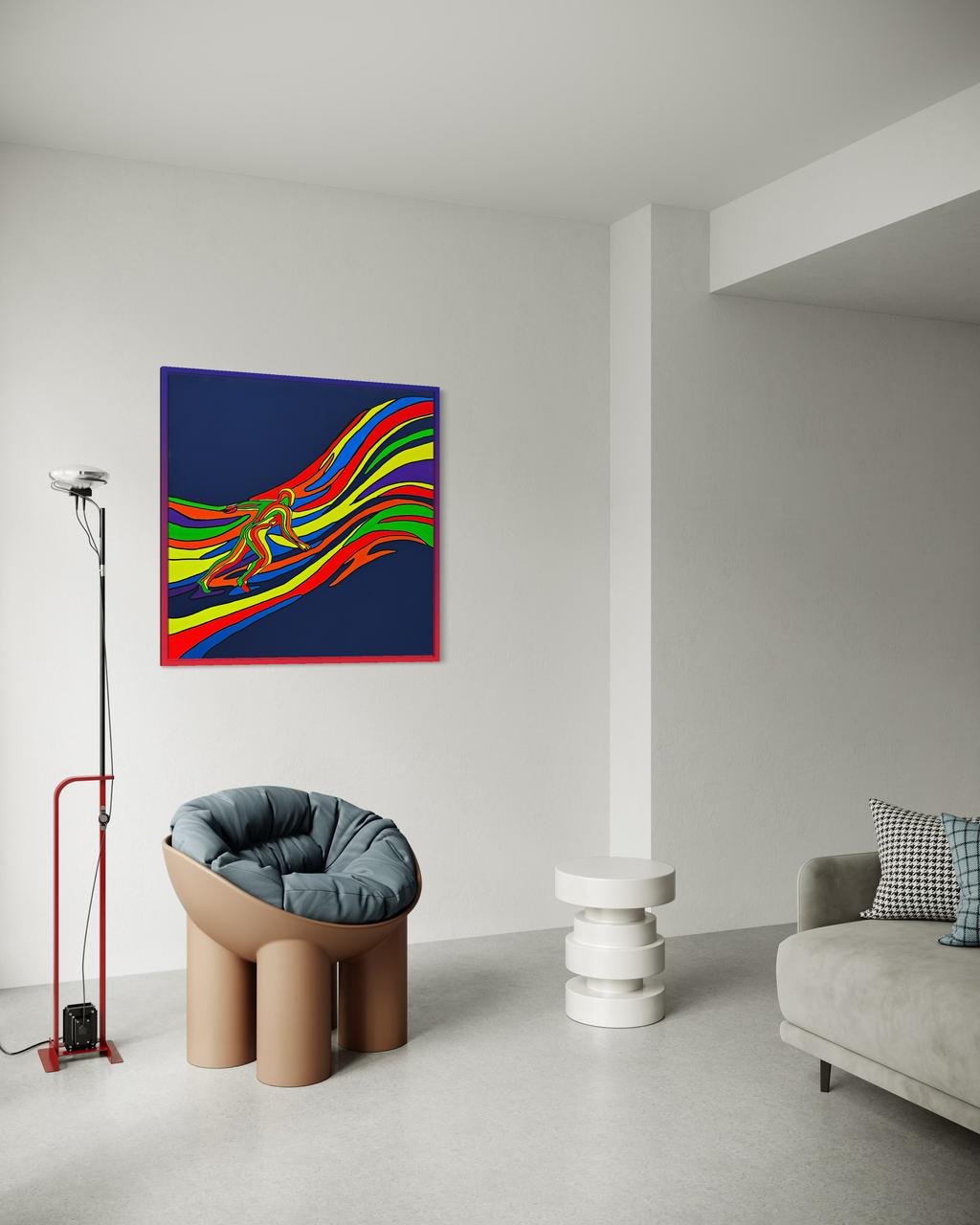 Hold The Flow Tablo | 100x100 Cm