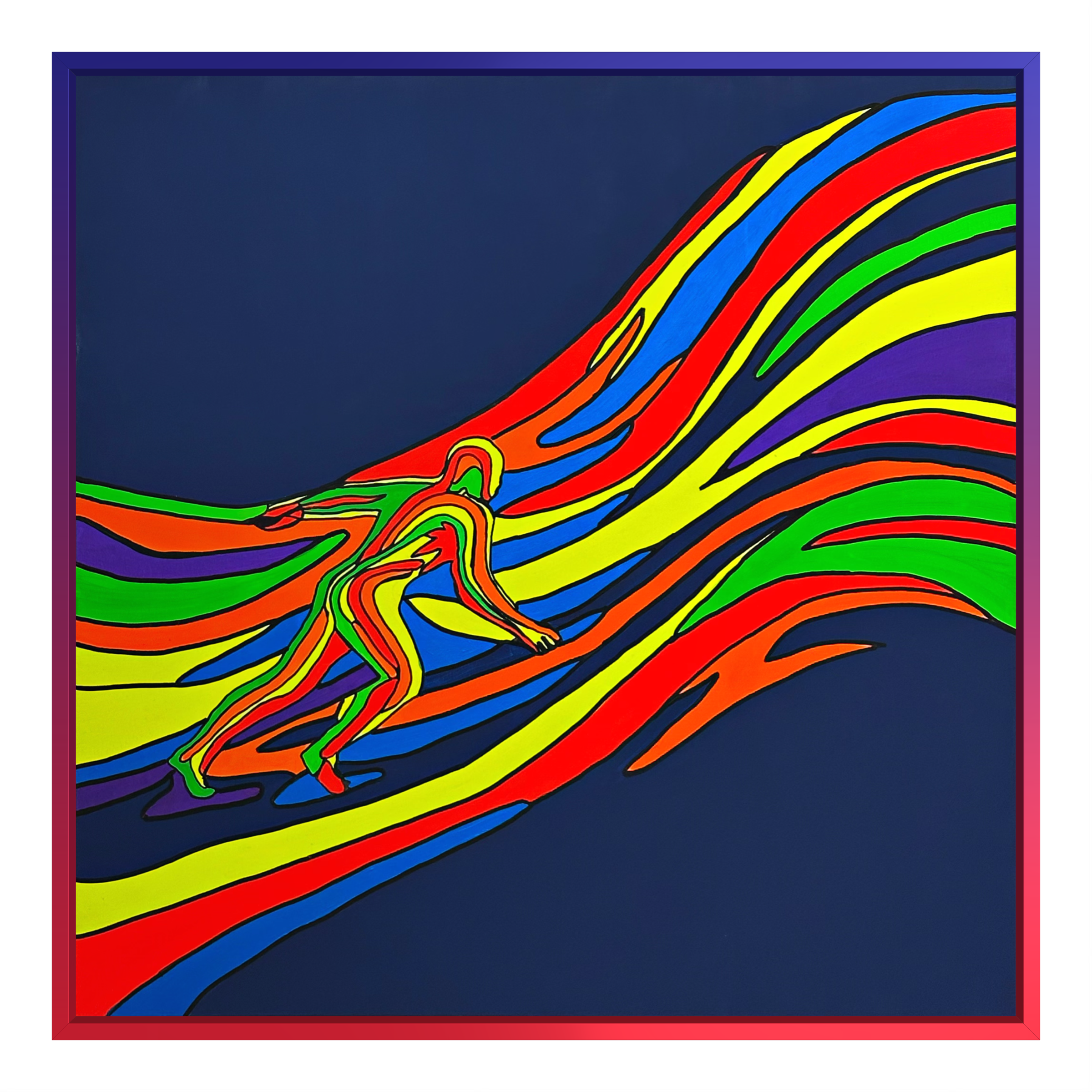 Hold The Flow Tablo | 100x100 Cm