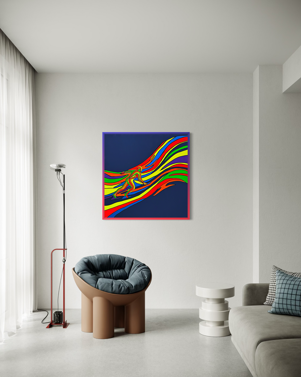 Hold The Flow Tablo | 100x100 Cm
