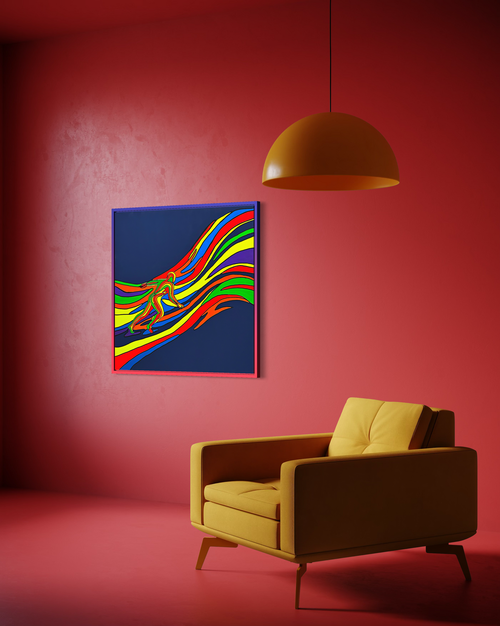 Hold The Flow Tablo | 100x100 Cm