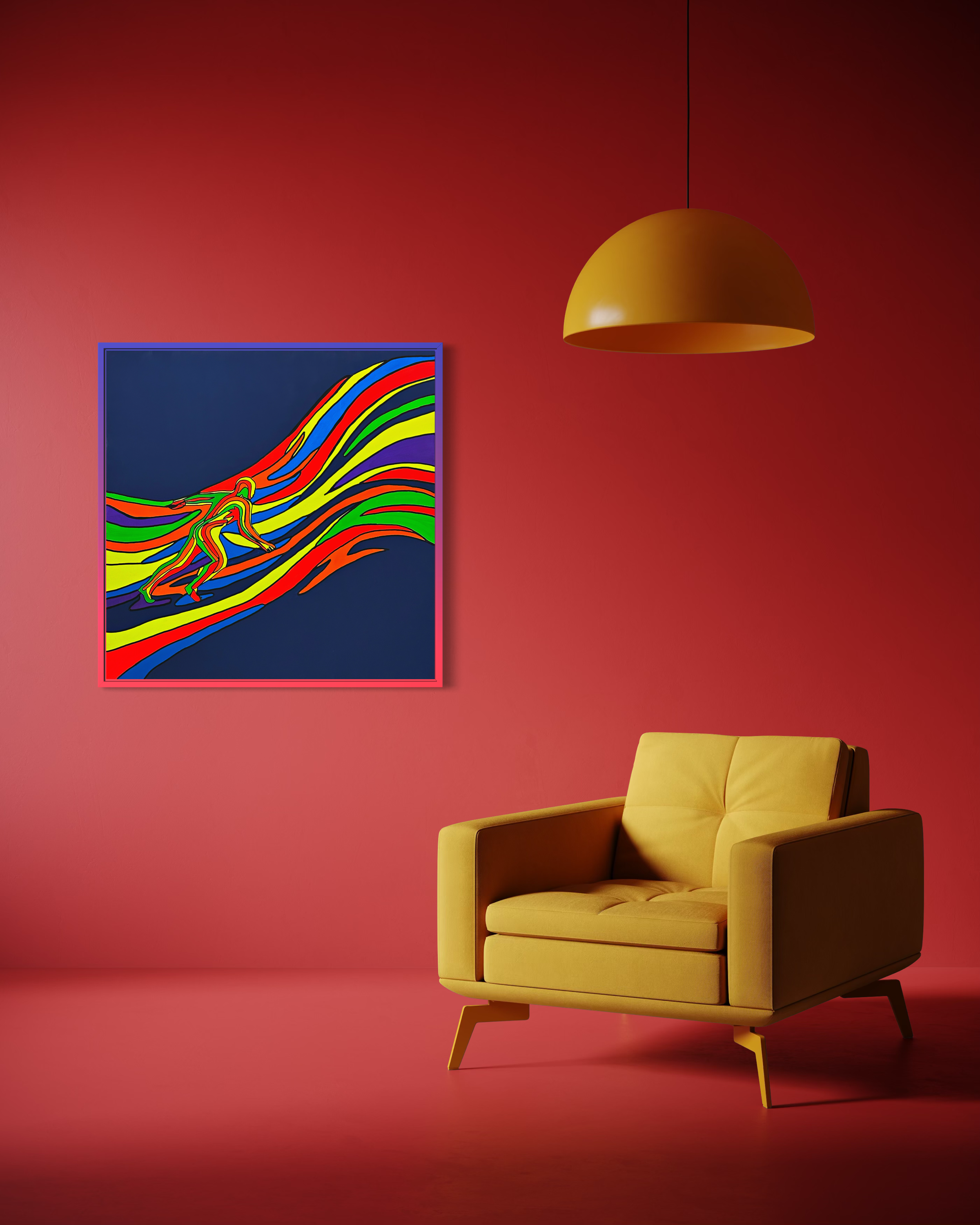 Hold The Flow Tablo | 100x100 Cm