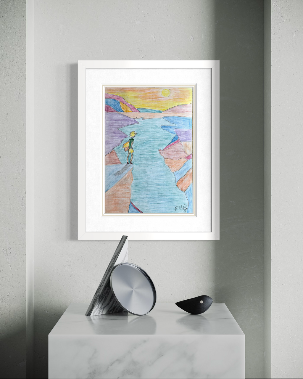 Before The Crossing Resim |  25x35 Cm - Fırat Aydın Works