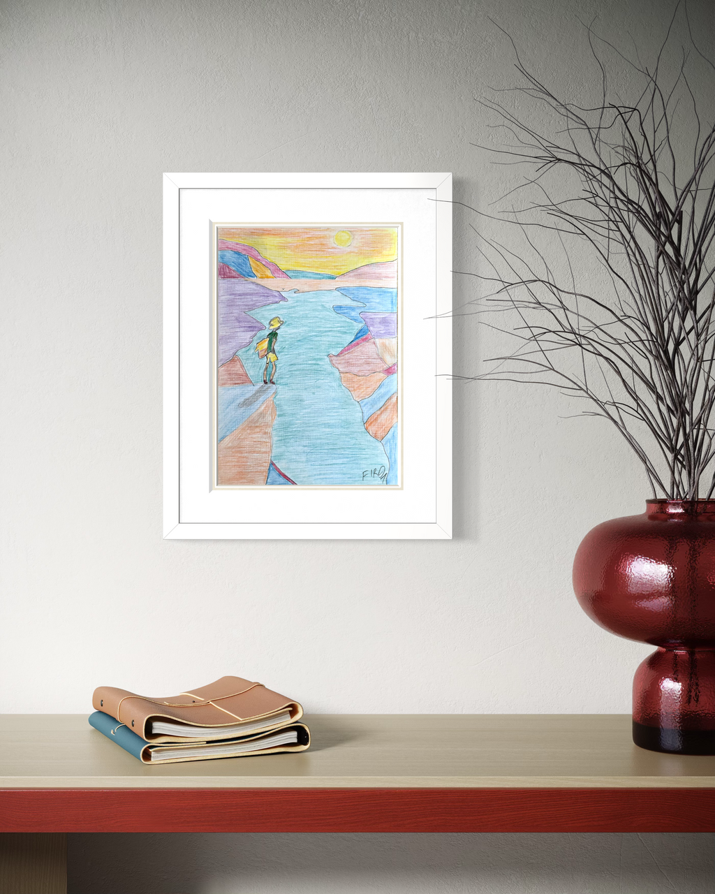 Before The Crossing Resim |  25x35 Cm - Fırat Aydın Works