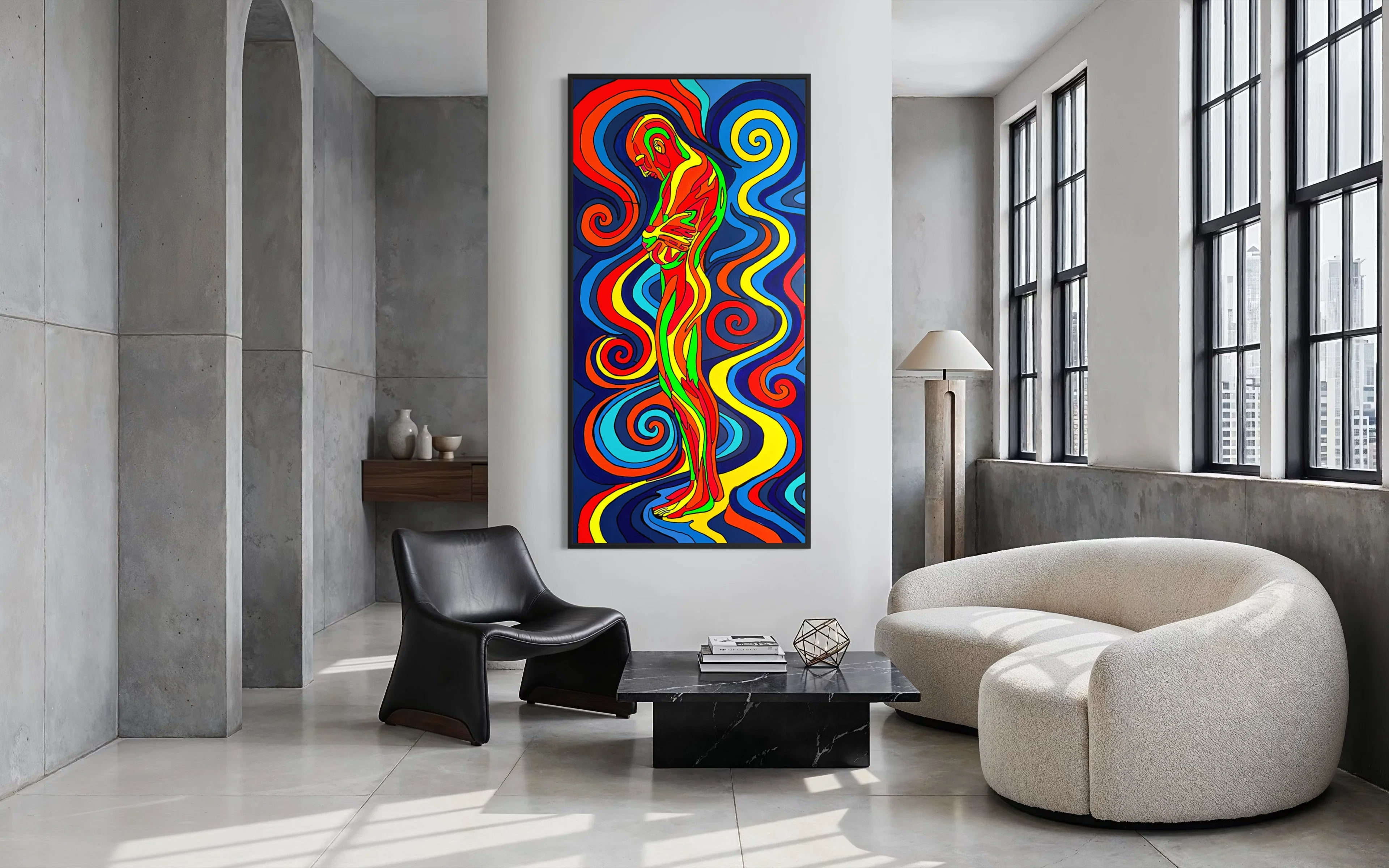 Echoes In The Inner Hold Tablo | 100x200 Cm