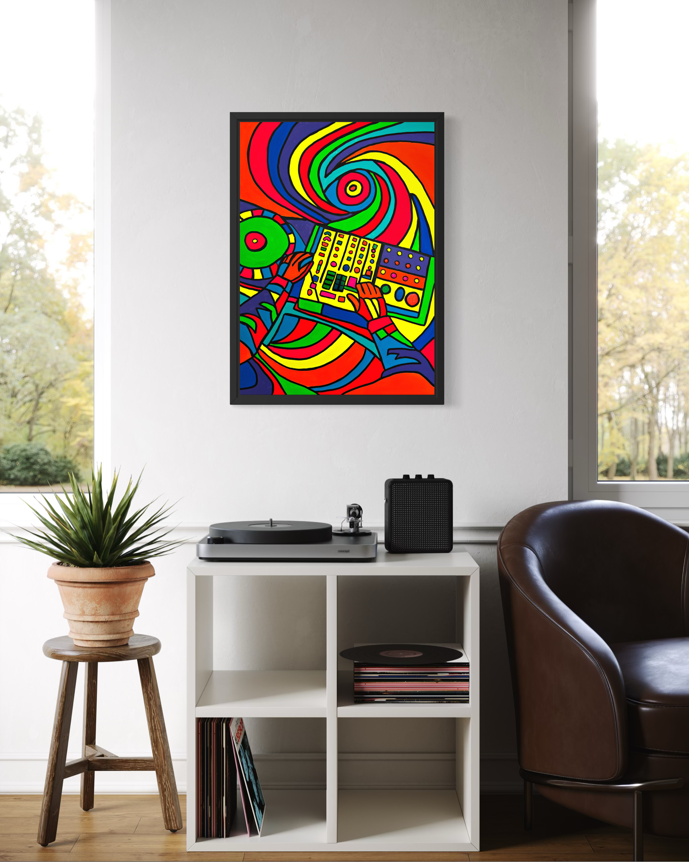 Groove N Flow Tablo | 50x70 Cm - Fırat Aydın Works