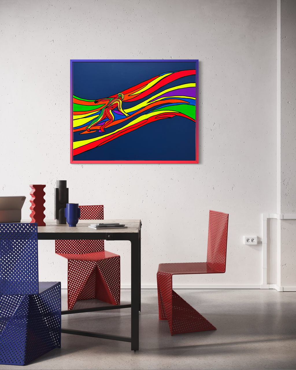 Hold The Flow Tablo | 80x100 Cm - Fırat Aydın Works