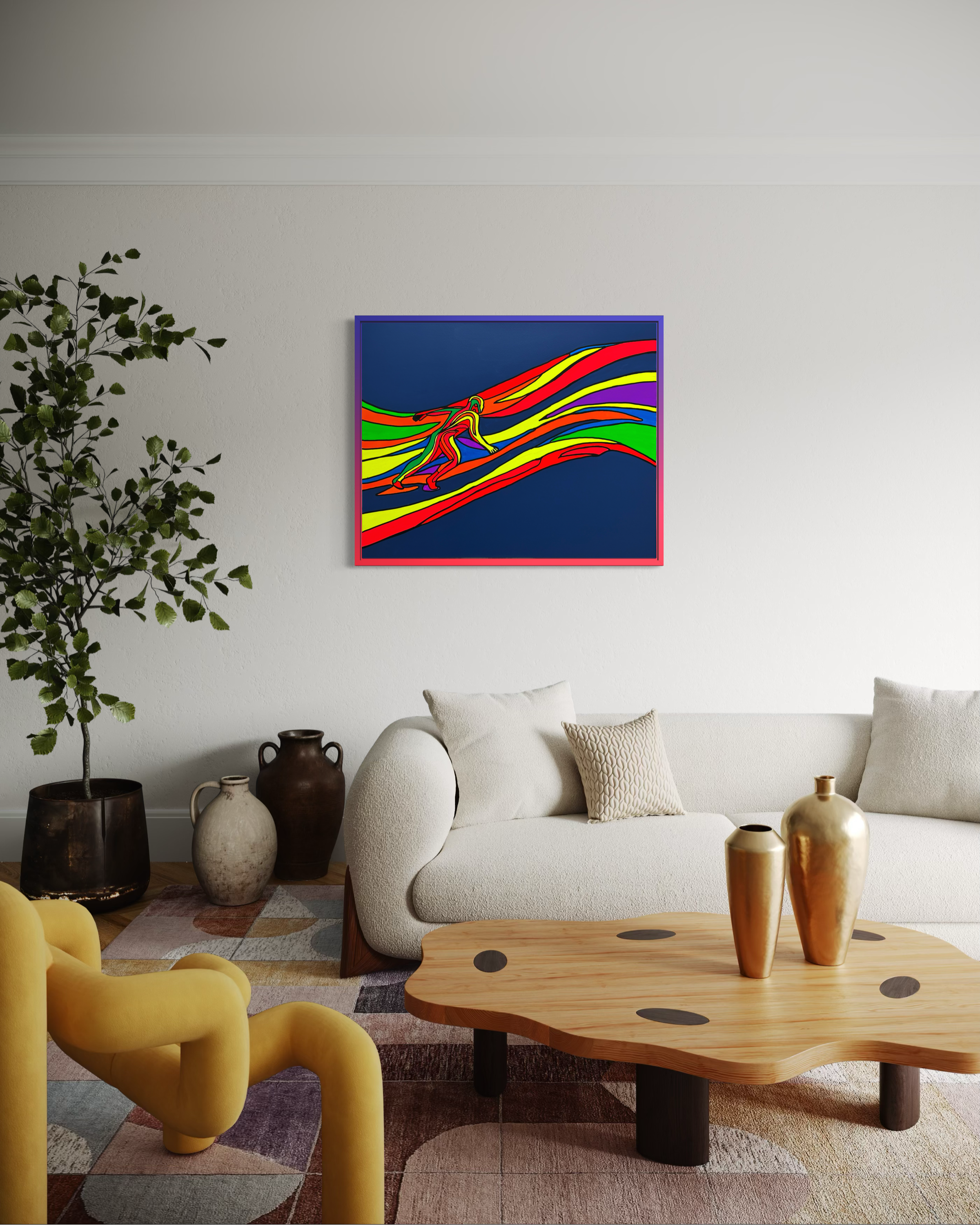 Hold The Flow Tablo | 80x100 Cm - Fırat Aydın Works