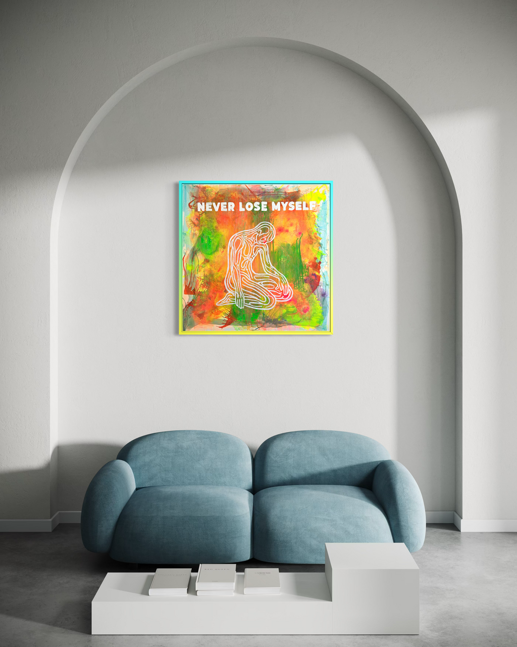 Never Lose Myself Tablo | 100x100cm - Fırat Aydın Works