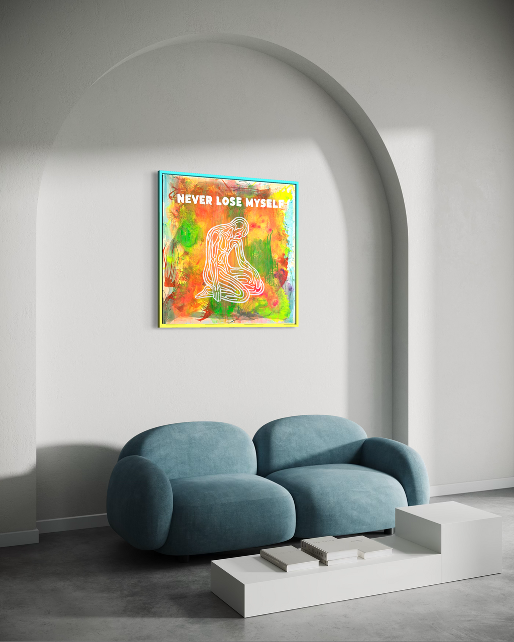 Never Lose Myself Tablo | 100x100cm - Fırat Aydın Works