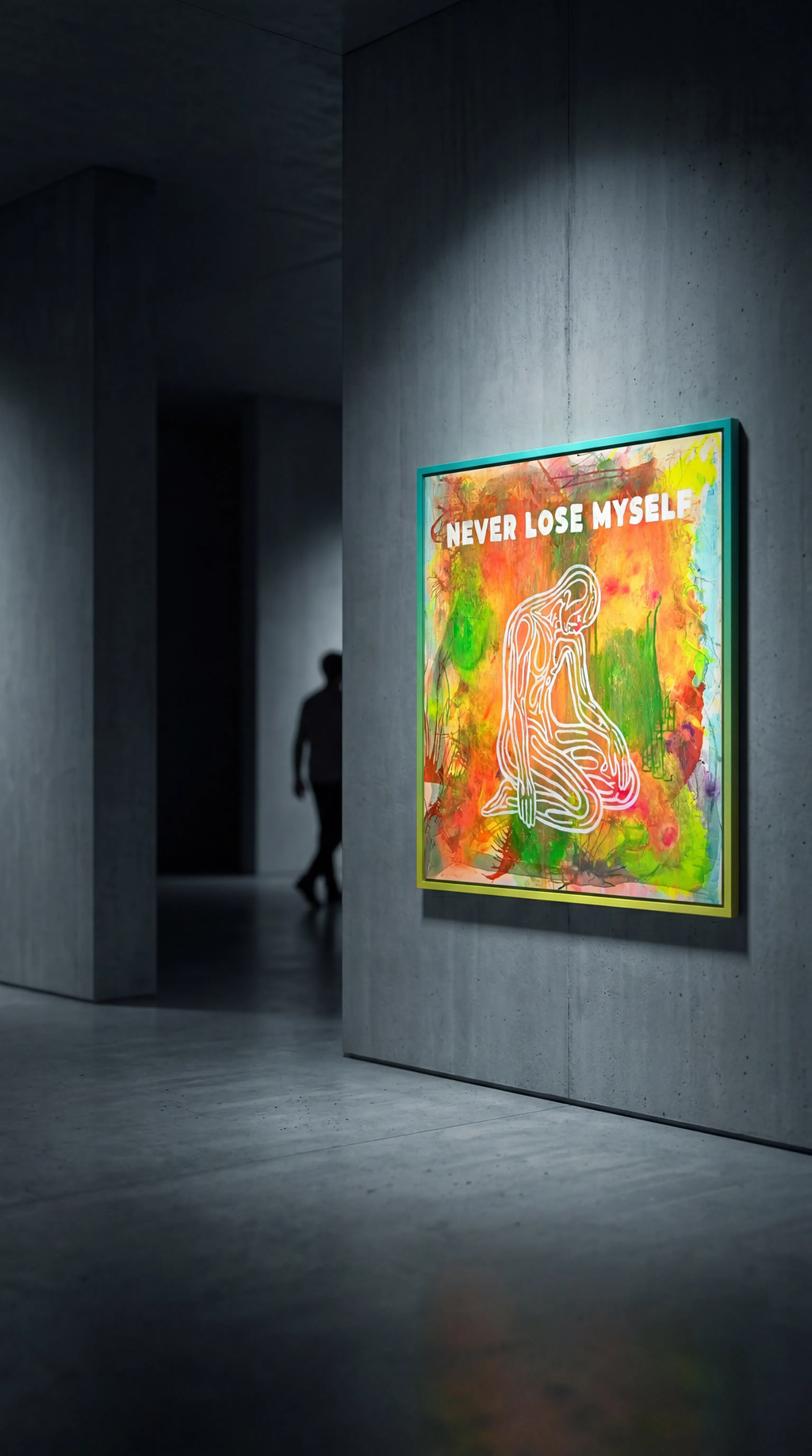 Never Lose Myself Tablo | 100x100cm - Fırat Aydın Works