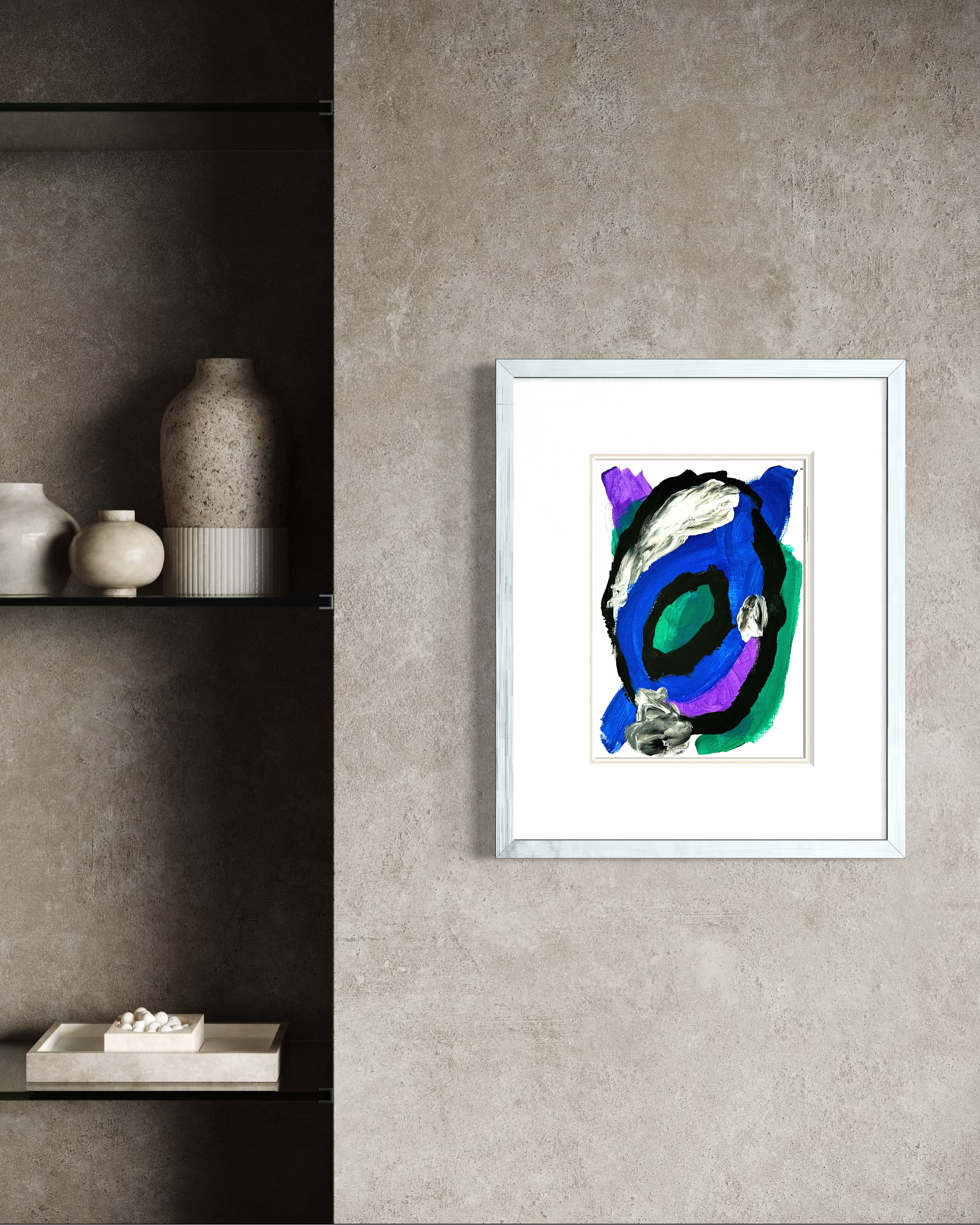 Orbit Tablo | 40x50 Cm Çerçeveli - Fırat Aydın Works