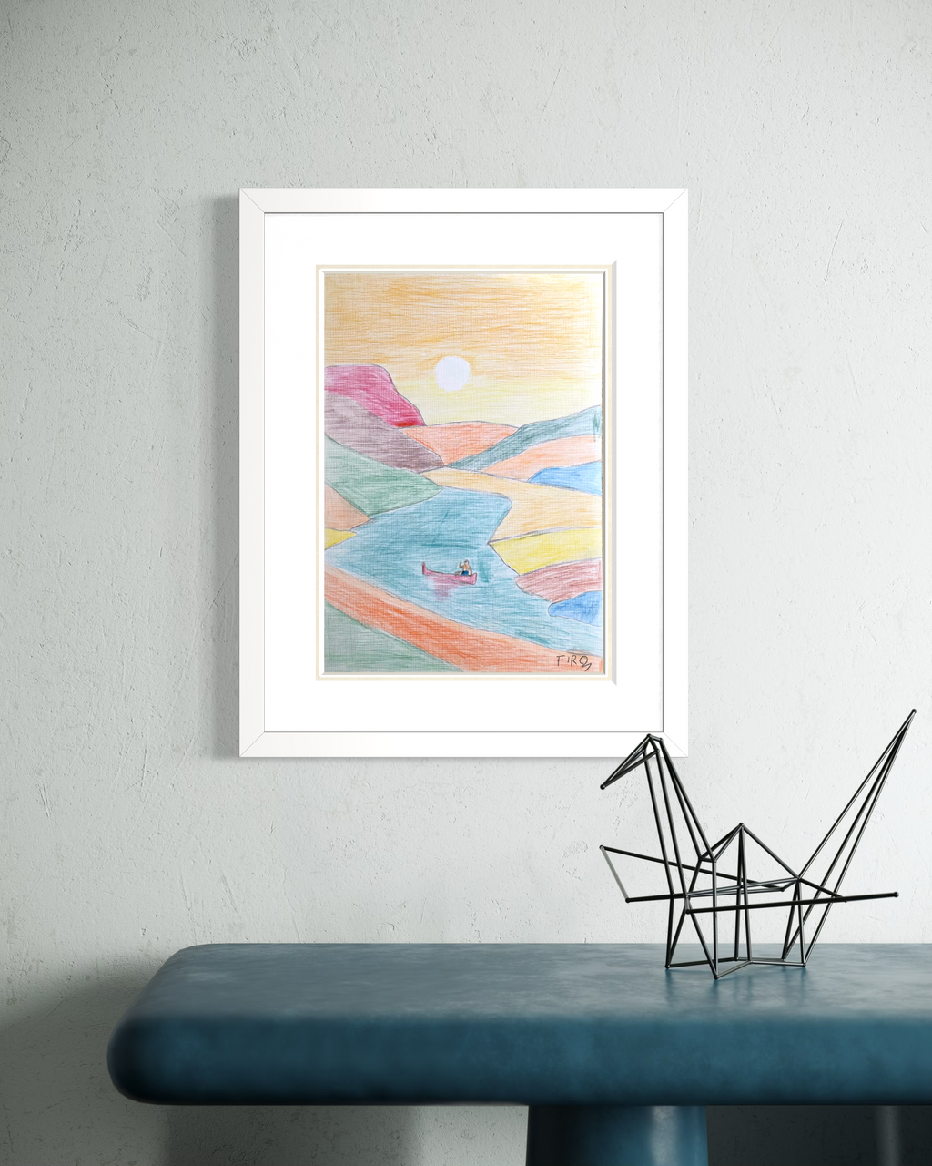 Quiet Drift Resim | 25x35 Cm - Fırat Aydın Works