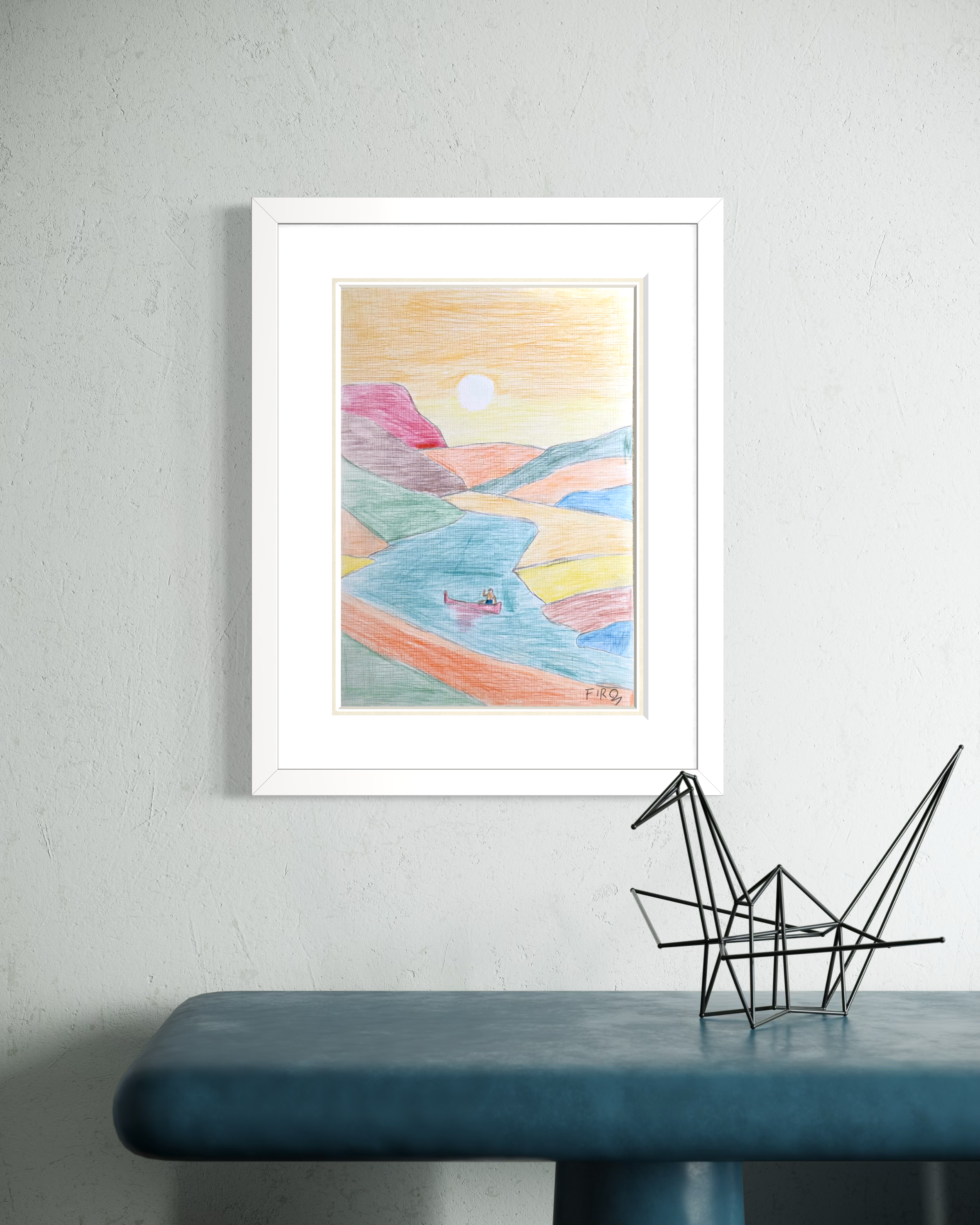 Quiet Drift Resim | 25x35 Cm - Fırat Aydın Works