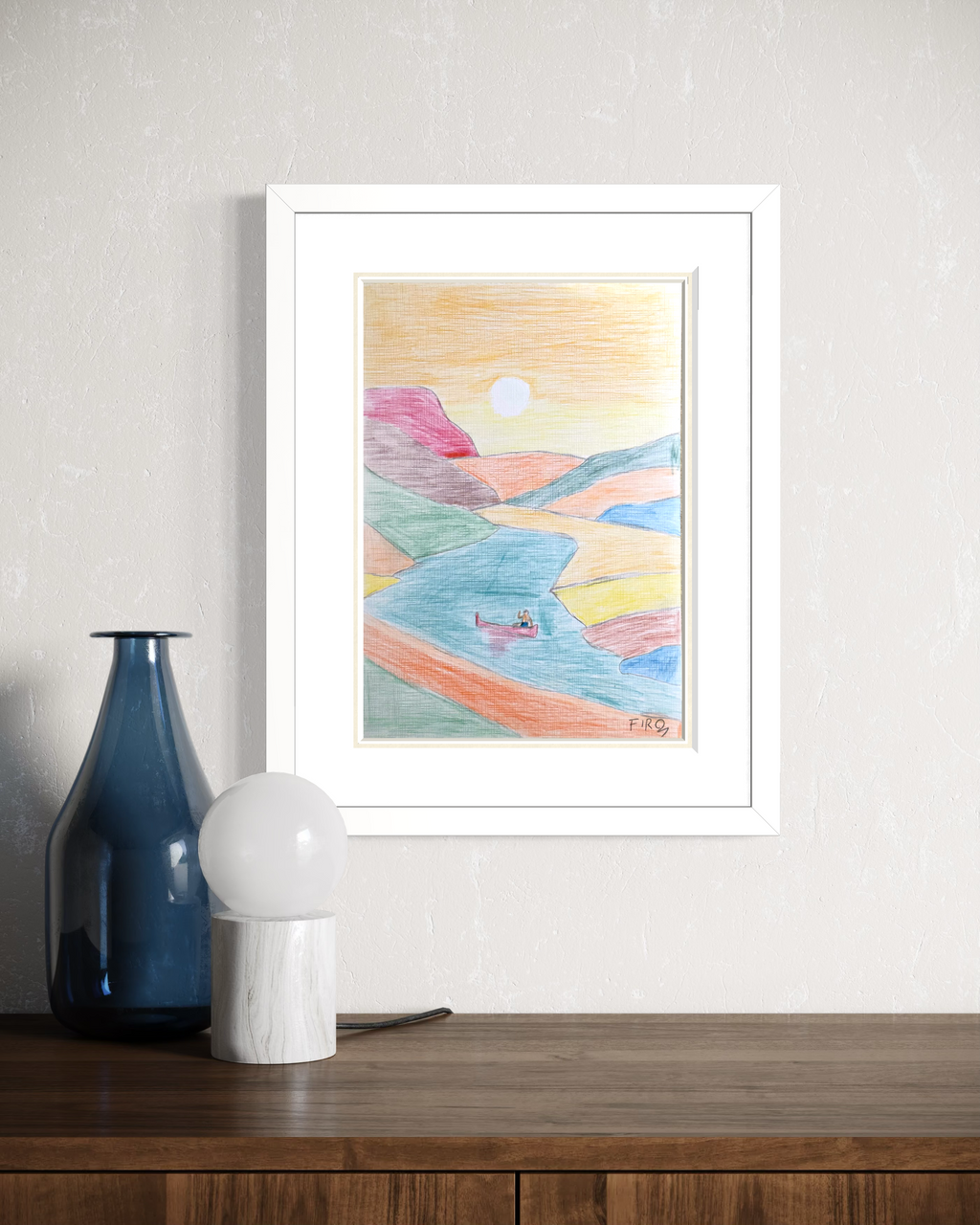 Quiet Drift Resim | 25x35 Cm - Fırat Aydın Works