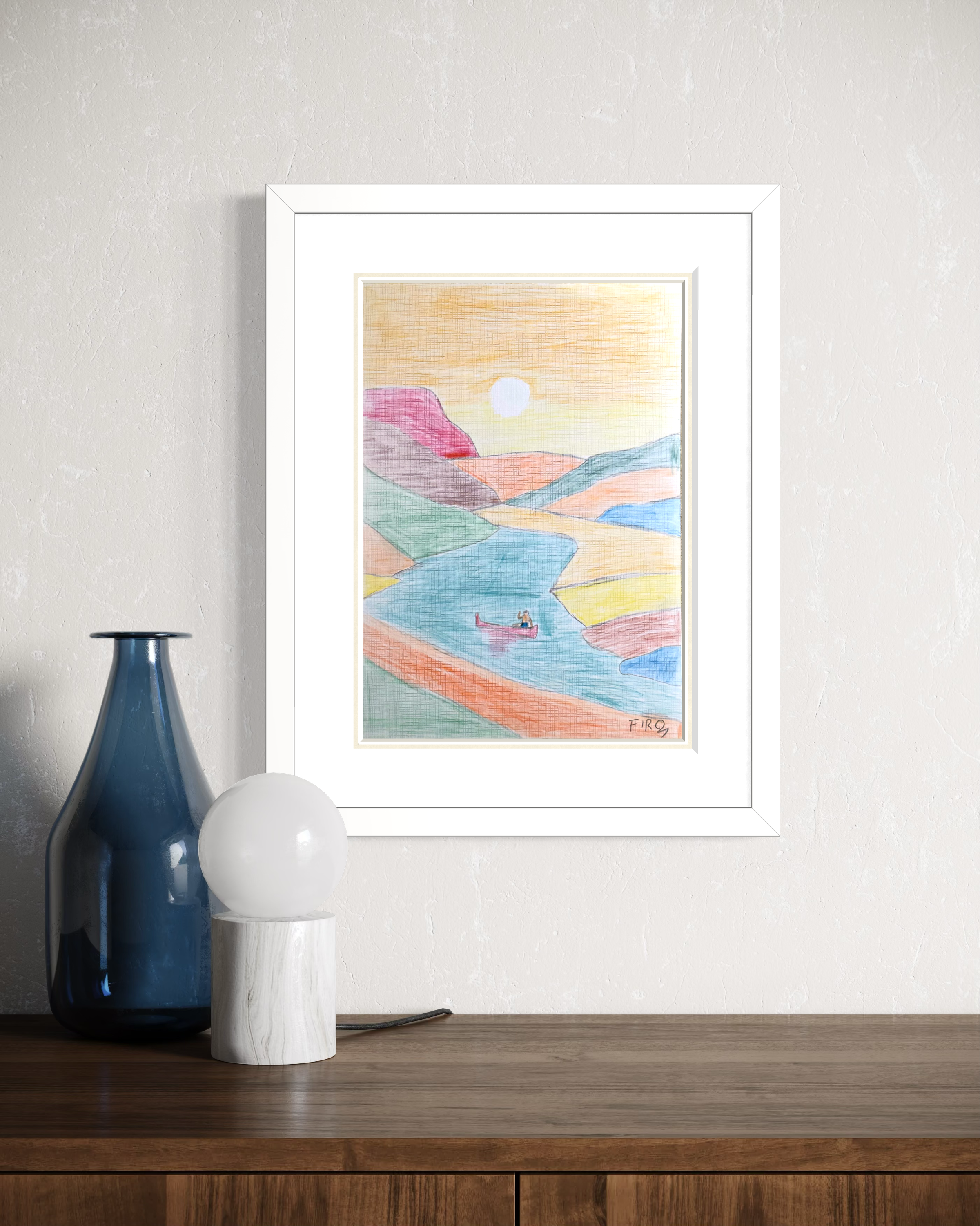 Quiet Drift Resim | 25x35 Cm - Fırat Aydın Works